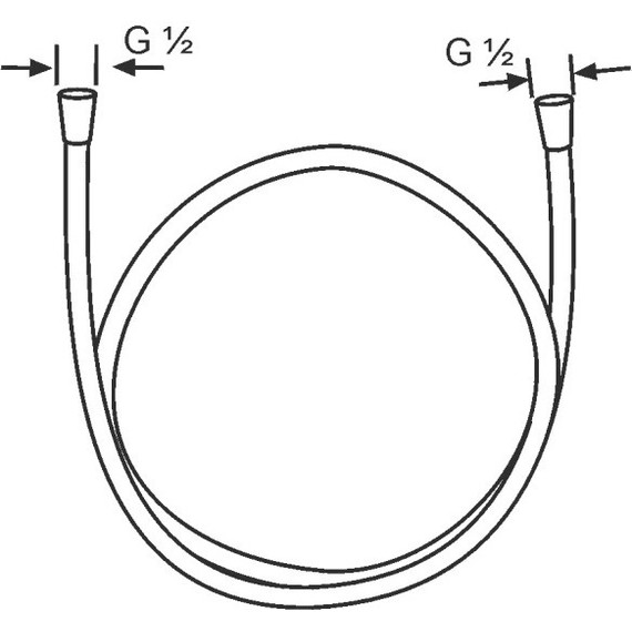 Душевой шланг Kludi Suparaflex 160 см 6107239-00, черный - фото 2