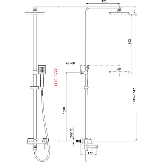 Душевая стойка Lemark Tropic LM7004C - фото 2