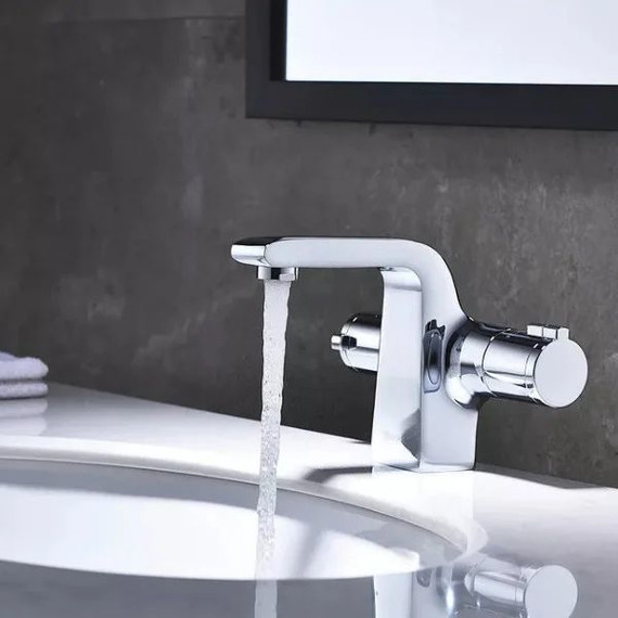 Смеситель для раковины с термостатом Lemark Yeti LM7836C - фото, картинка 5 Смеситель для раковины с термостатом Lemark Yeti LM7836C - фото 5