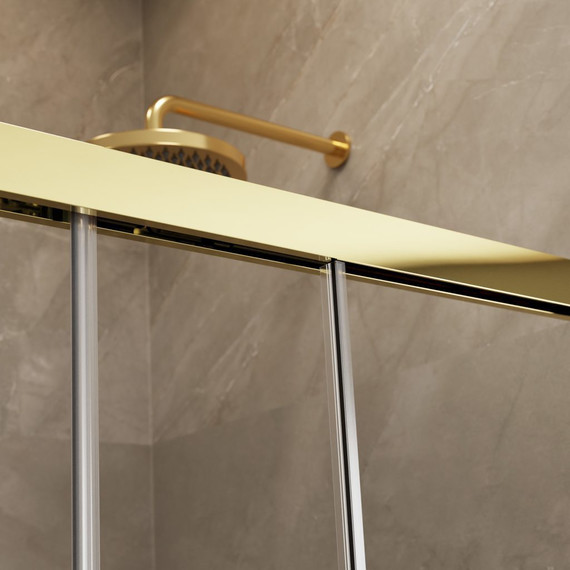Душевая дверь Radaway Idea Gold DWD 170 см 387127-09-01, золото/прозрачное - фото 2