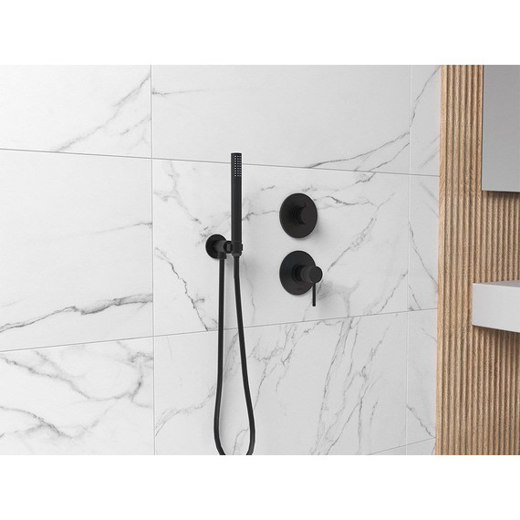 Переключатель потоков на три потребителя Paini Cox 78PZ471, черный - фото 2