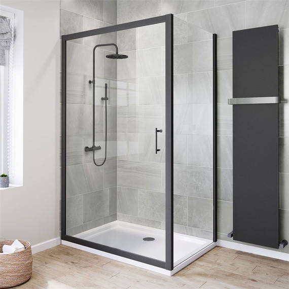 Душевая стойка с термостатом Paini Cox 78PZ689TH, черный матовый - фото 2