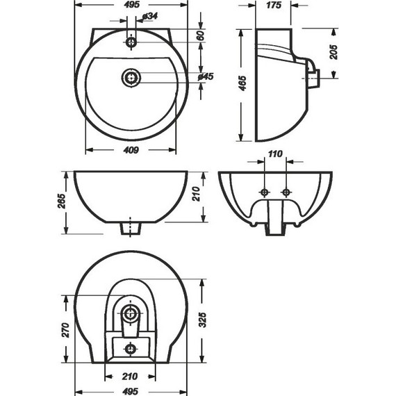 Умывальник Sanita Luxe Art Luxe 50 см WB.PD/Art/50-C/WHT.G/S1 - фото, картинка 11 Умывальник Sanita Luxe Art Luxe 50 см WB.PD/Art/50-C/WHT.G/S1 - фото 11