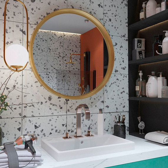 Раковина врезная на столешницу Sanita Luxe Fest WB.FN/Fest/60-C/WHT.G/S1 60 см - фото 3