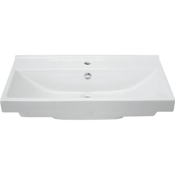 Раковина врезная на столешницу Sanita Luxe Fest WB.FN/Fest/80-C/WHT.G/S1 80 см - фото 5