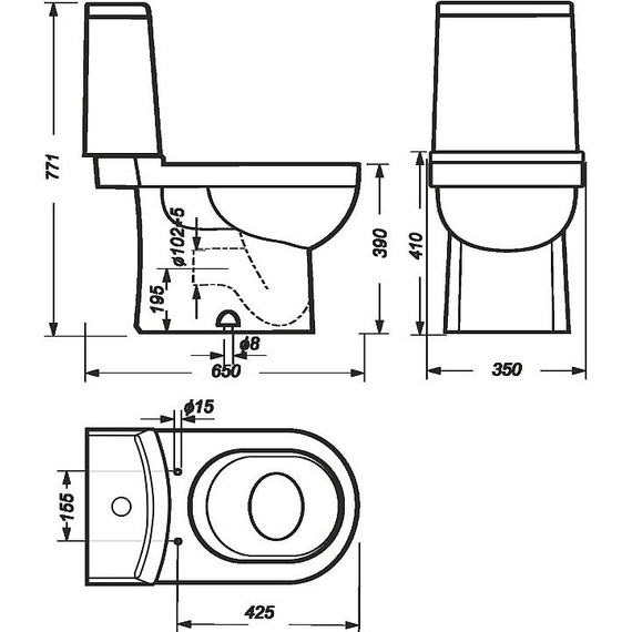 Унитаз-компакт Sanita Luxe Next Luxe WC.CC/Next/2-DM/WHT.G/S1 с крышкой микролифт - фото 10