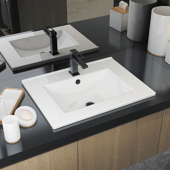 Раковина врезная Sanita Luxe QUADRO 60 см WB.FN/Quadro/60-C/WHT.G/S1 - фото, картинка 2 Раковина врезная Sanita Luxe QUADRO 60 см WB.FN/Quadro/60-C/WHT.G/S1 - фото 2