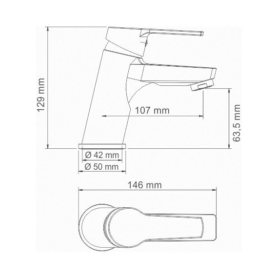 Смеситель для раковины WasserKraft Rhin 4403 - фото 5
