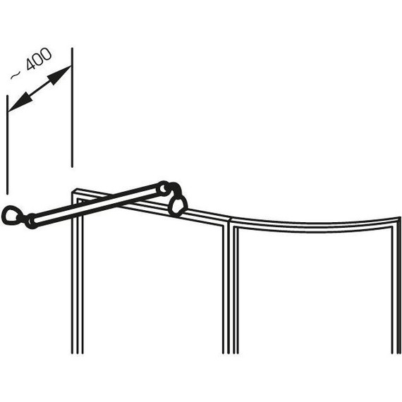 Держатель для шторки Ravak VSK2 Rosa B110000001 - фото 3