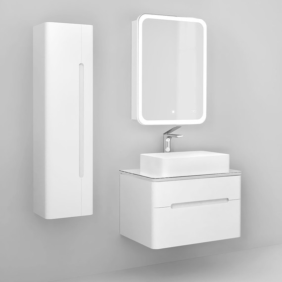 Зеркало-шкаф Jorno Bosko 60 см Bos.03.60/W, белый - фото 4