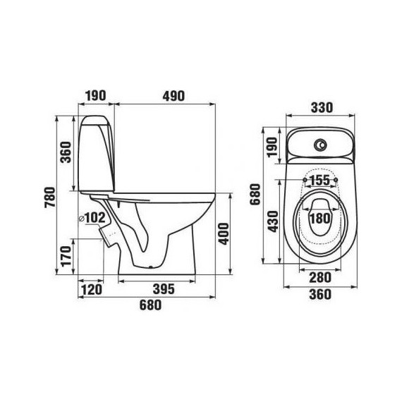 Унитаз-компакт Jika Vega 8245140002429 - фото 3