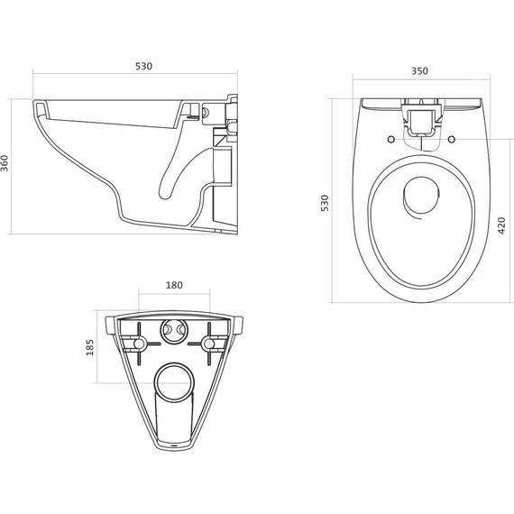 Инсталляция с подвесным унитазом Santek Бореаль 1.WH30.2.464 - фото 9