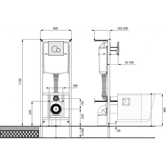 Инсталляция с подвесным унитазом Santek Бореаль 1.WH50.1.544 - фото 11
