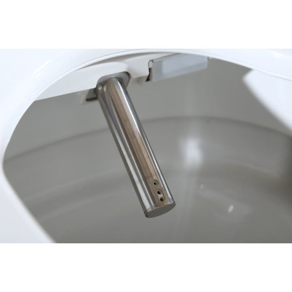 Унитаз-биде приставной безободковый импульсный электронный Timo TE-721 с крышкой микролифт - фото 2