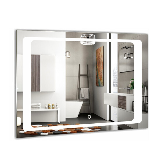 Зеркало Azario Фортуна Led 80 см - фото 