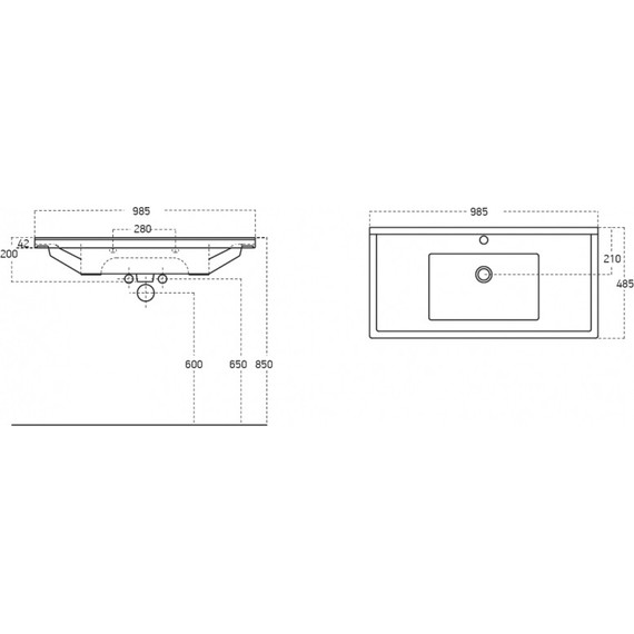 Тумба напольная с раковиной Azario Elegant 100 см, белый - фото, картинка 5 Тумба напольная с раковиной Azario Elegant 100 см, белый - фото 5