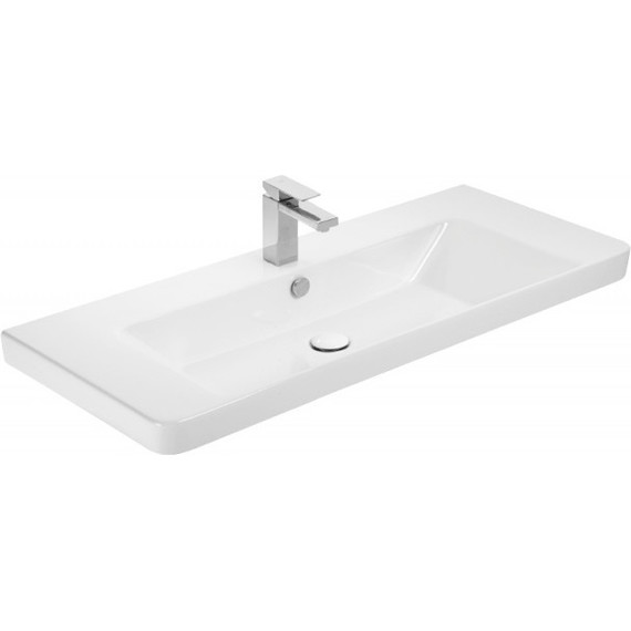 Тумба напольная с раковиной Azario Verona 105 см, ручки серебро, белый - фото, картинка 2 Тумба напольная с раковиной Azario Verona 105 см, ручки серебро, белый - фото 2