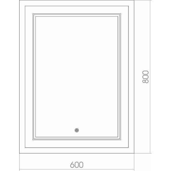 Зеркало Azario Grand Led 60 см - фото 4