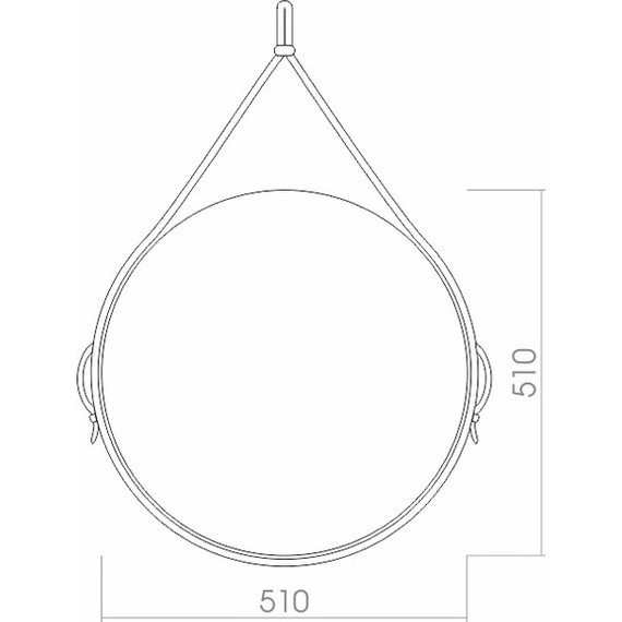 Зеркало Azario Капитан 51 см - фото 5