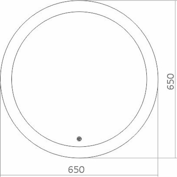 Зеркало Azario Перла Led 65 см - фото 3