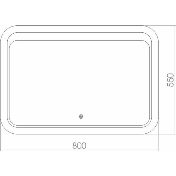 Зеркало Azario Пульсар 80 см - фото 2
