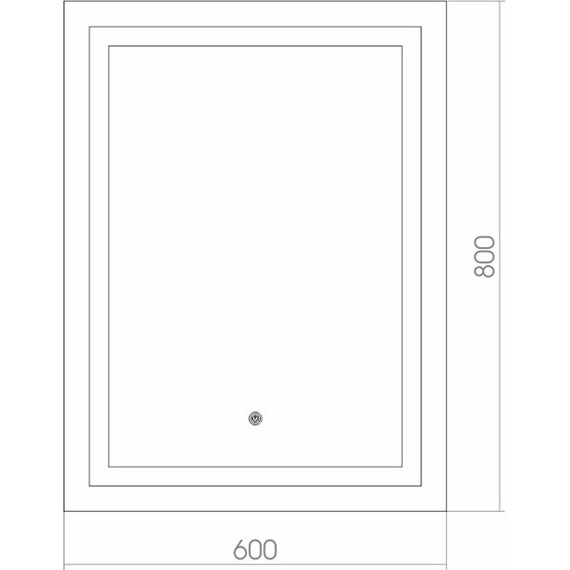 Зеркало Azario Рига 60 см - фото 3