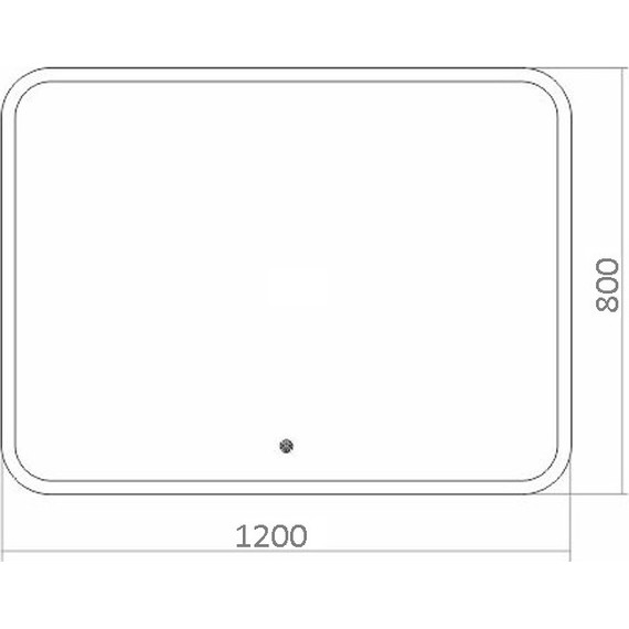 Зеркало Azario Стив Led 120 см (с подсветкой, двойным подогревом и сенсорным выключателем) - фото 4