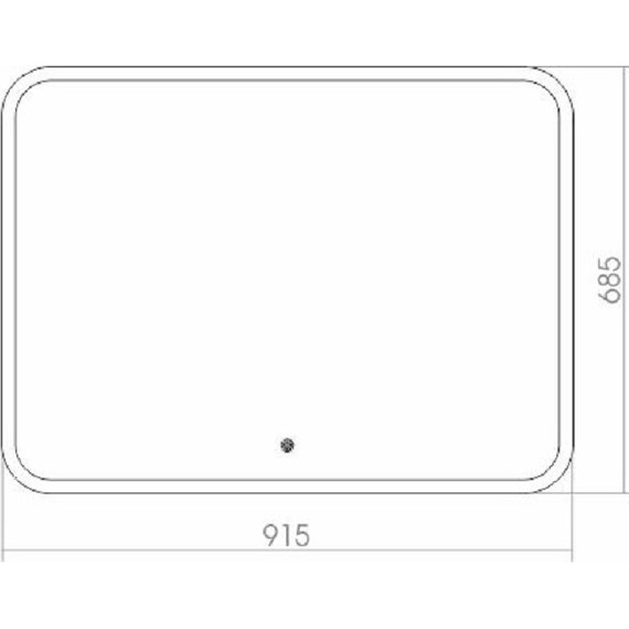 Зеркало Azario Стив Led 91 см (с подсветкой, часами, радио, bluetooth, термометром, подогревом и сенсорным выключателем) - фото 3