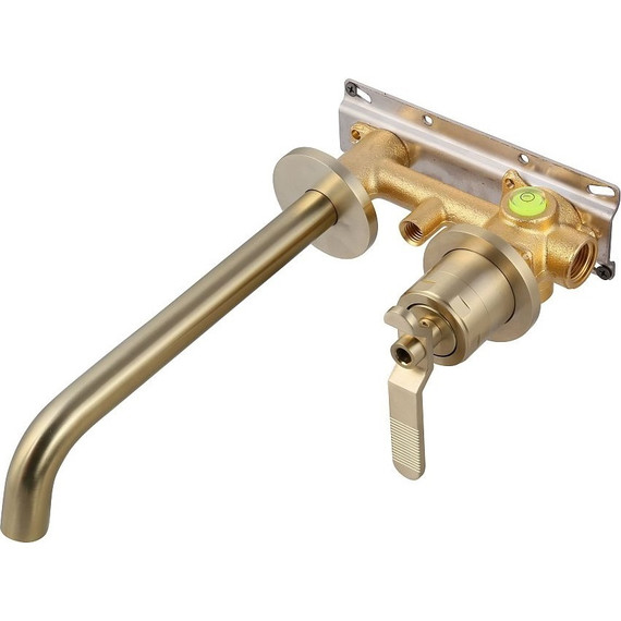 Смеситель для раковины настенный Bronze de Luxe 1760’s Loft 5530CG, золото, Цвет производителя: золото - фото 2