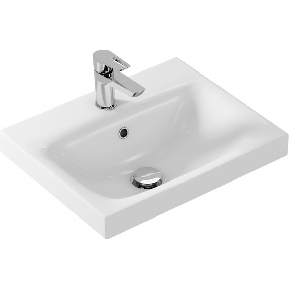 Тумба подвесная с раковиной Cersanit Moduo 50 см 64139, белый - фото, картинка 3 Тумба подвесная с раковиной Cersanit Moduo 50 см 64139, белый - фото 3