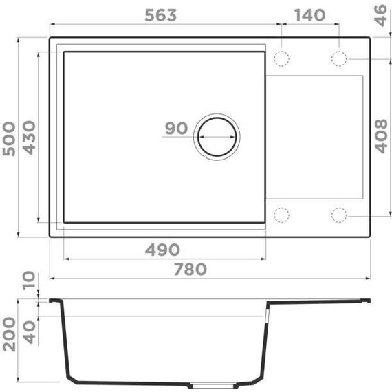 Кухонная мойка Omoikiri Sakaime 78-LB BE 4993901, ваниль - фото 3