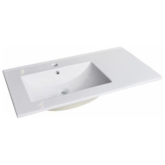 Тумба напольная с раковиной Comforty Дюссельдорф 90 см, дуб дымчатый - фото 3