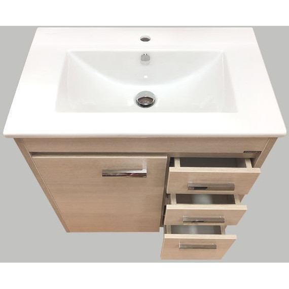 Тумба напольная с раковиной Comforty Марио 75 см, сосна лоредо - фото 5