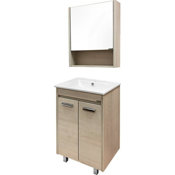 Тумба напольная с раковиной Comforty Марио 60 см, сосна лоредо - фото 6