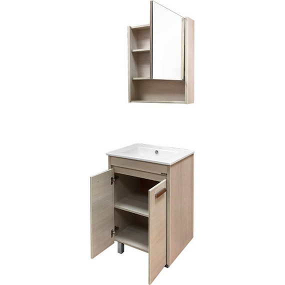 Тумба напольная с раковиной Comforty Марио 60 см, сосна лоредо - фото 7