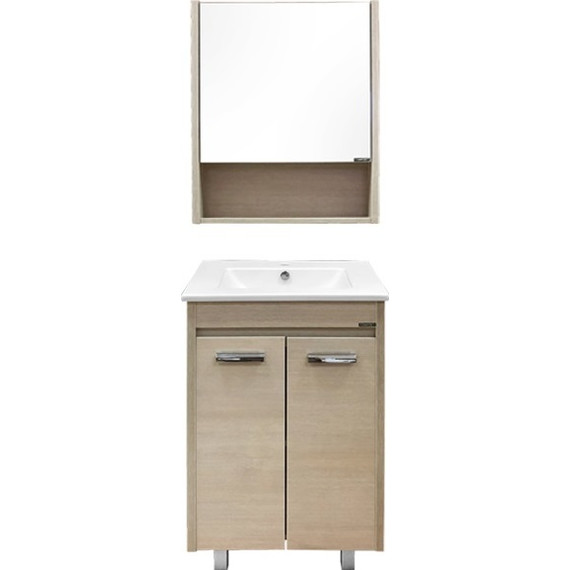 Тумба напольная с раковиной Comforty Марио 60 см, сосна лоредо - фото 5