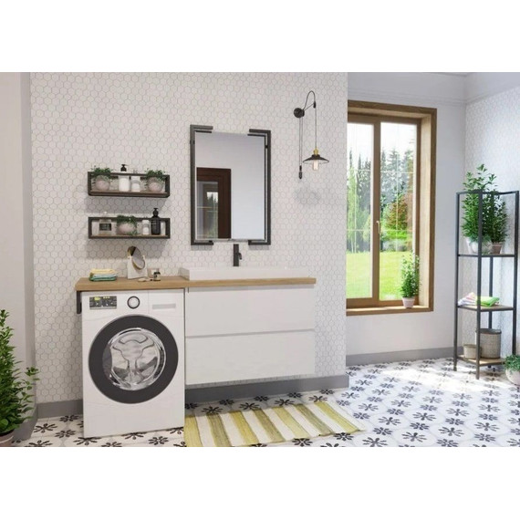 Тумба подвесная с раковиной-столешницей Эстет Malibu Luxe 155 см R ФР-00007114 - фото, картинка 5 Тумба подвесная с раковиной-столешницей Эстет Malibu Luxe 155 см R ФР-00007114 - фото 5