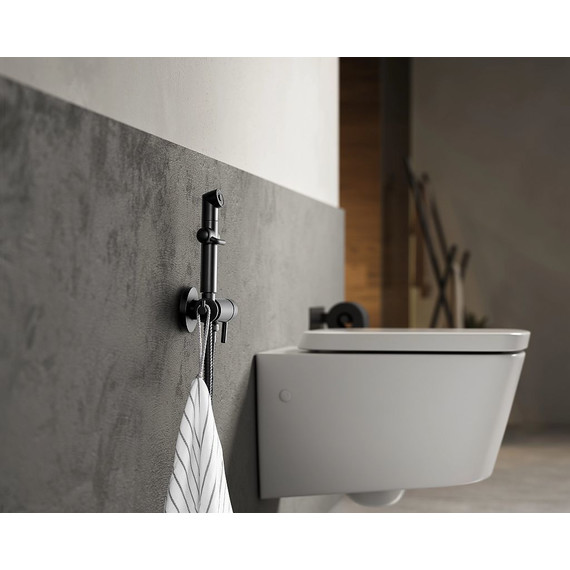 Набор для гигиенического душа Lemark Solo LM7166BL, черный - фото 2