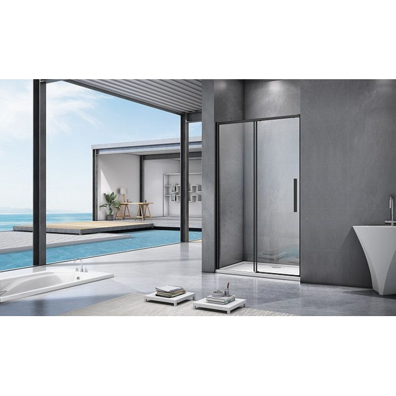 Душевая дверь Bas Idea WTW-120-C-B 120 см чёрный/прозрачное - фото 3