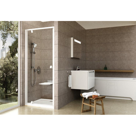 Душевая дверь Ravak Pivot PDOP1 90 см 03G70101Z1 белый/прозрачное - фото 3
