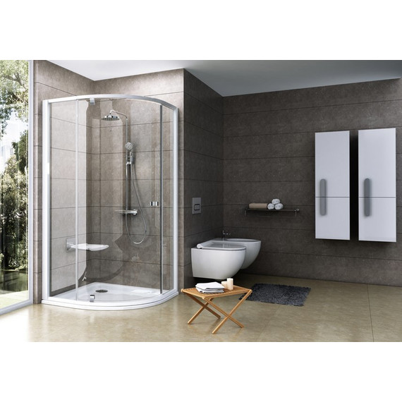 Душевое ограждение Ravak Pivot PSKK3 100x100 см 376AA100Z1 белый/хром/прозрачное - фото 3