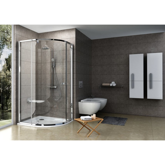 Душевое ограждение Ravak Pivot PSKK3 100x100 см 376AAC00Z1 алюминий/прозрачное - фото, картинка 3 Душевое ограждение Ravak Pivot PSKK3 100x100 см 376AAC00Z1 алюминий/прозрачное - фото 3