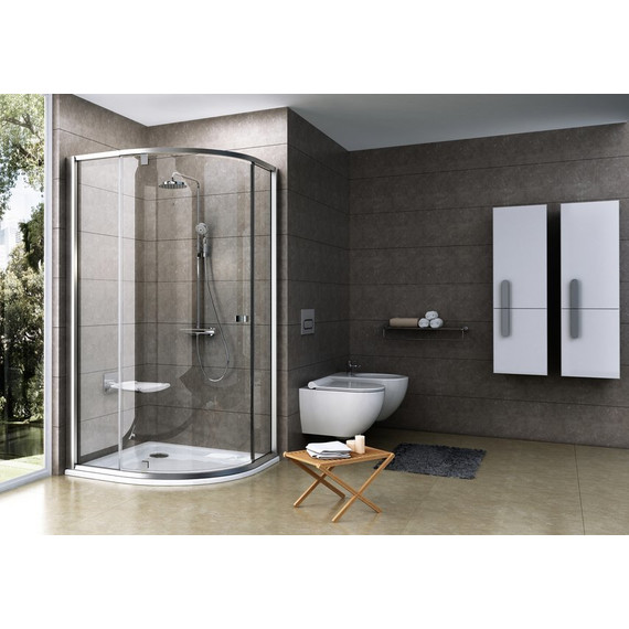 Душевое ограждение Ravak Pivot PSKK3 80x80 см 37644U00Z1 сатин/прозрачное - фото 3