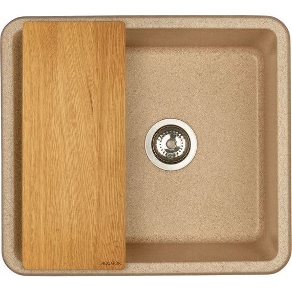 Кухонная мойка Акватон Беллис 1A724932BS220, песочный, Цвет производителя: песочный - фото 5