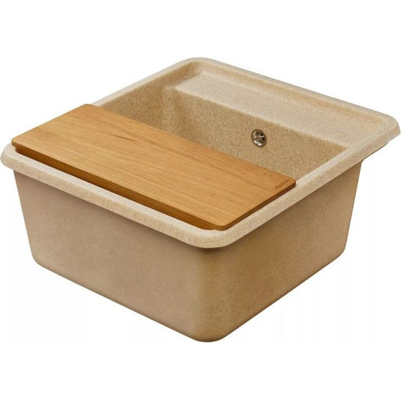 Кухонная мойка Акватон Беллис 1A724932BS220, песочный, Цвет производителя: песочный - фото 3