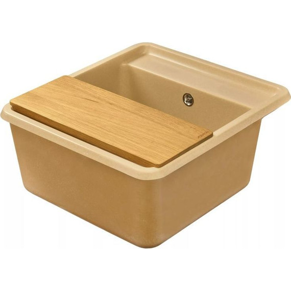 Кухонная мойка Акватон Беллис 1A724932BS260, латте, Цвет производителя: латте - фото 4