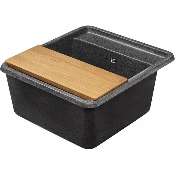 Кухонная мойка Акватон Беллис 1A724932BS210, графит, Цвет производителя: графит - фото 4