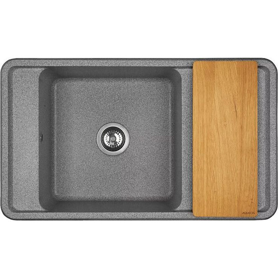 Кухонная мойка Акватон Беллис 1A724832BS230, серый, Цвет производителя: серый - фото 2