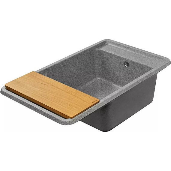 Кухонная мойка Акватон Беллис 1A724832BS230, серый, Цвет производителя: серый - фото 6