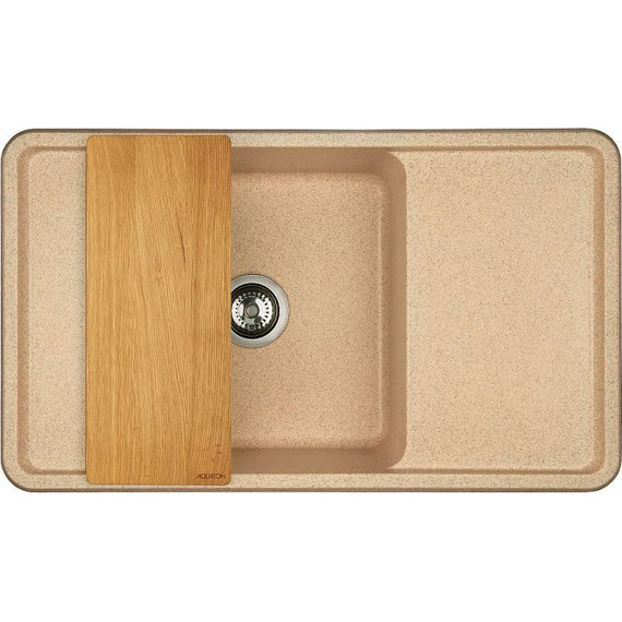 Кухонная мойка Акватон Беллис 1A724832BS220, песочный, Цвет производителя: песочный - фото 3